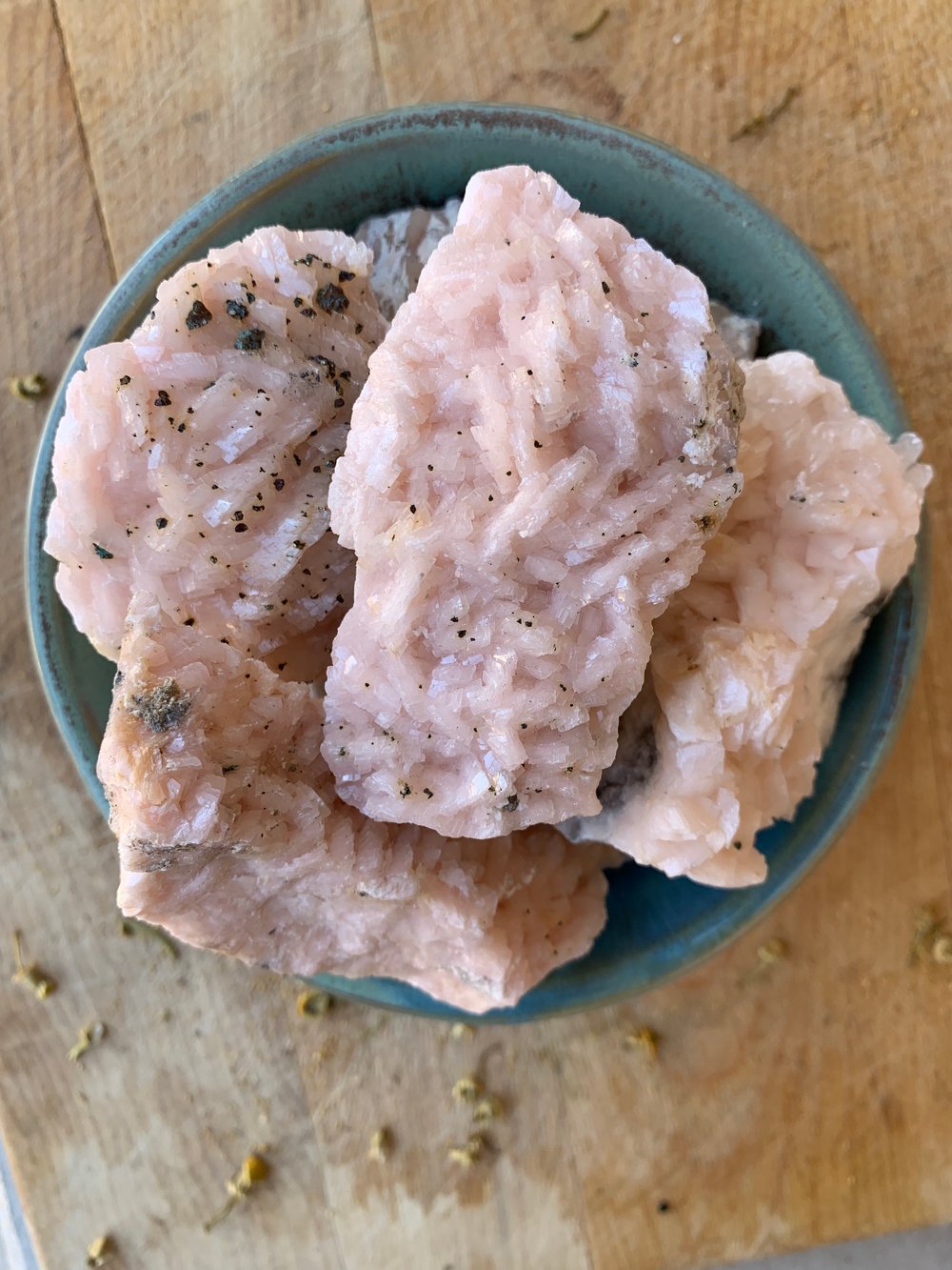 Image of Raw Pink Dolomite Clusters (from Morocco)
