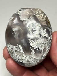 Image 3 of Moss Agate Palm Stone #2581