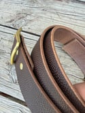 Horween Leather Belt 2nds Quality - Brown Pebbled Latigo