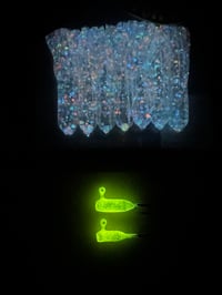Image 1 of Glow Mini Jig Collab Pack Yellow TUGA.LEADHEADS