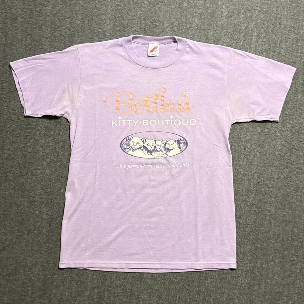 Image of 1990s Bertha’s Kitty Boutique Graphic Tee (L)