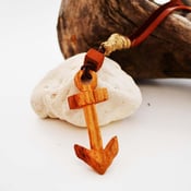 Image of Carved Anchor Necklace 