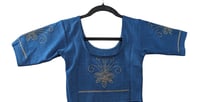 Image 1 of Sitara Blue_Premium Quality Stonework Stretchable Blouse