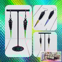 Image 1 of Metallic Spike Full Persian Earrings