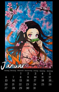 Image 2 of Demon Slayer Kalender 2025 | Motiv 1