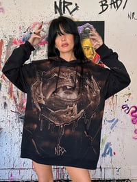 Image 3 of “THE CRAFT” BLEACH PAINTED PULLIVER HOODIE XL