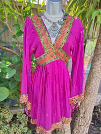 Image 10 of Mykonos Glitter wrap dress -hot pink 8-12