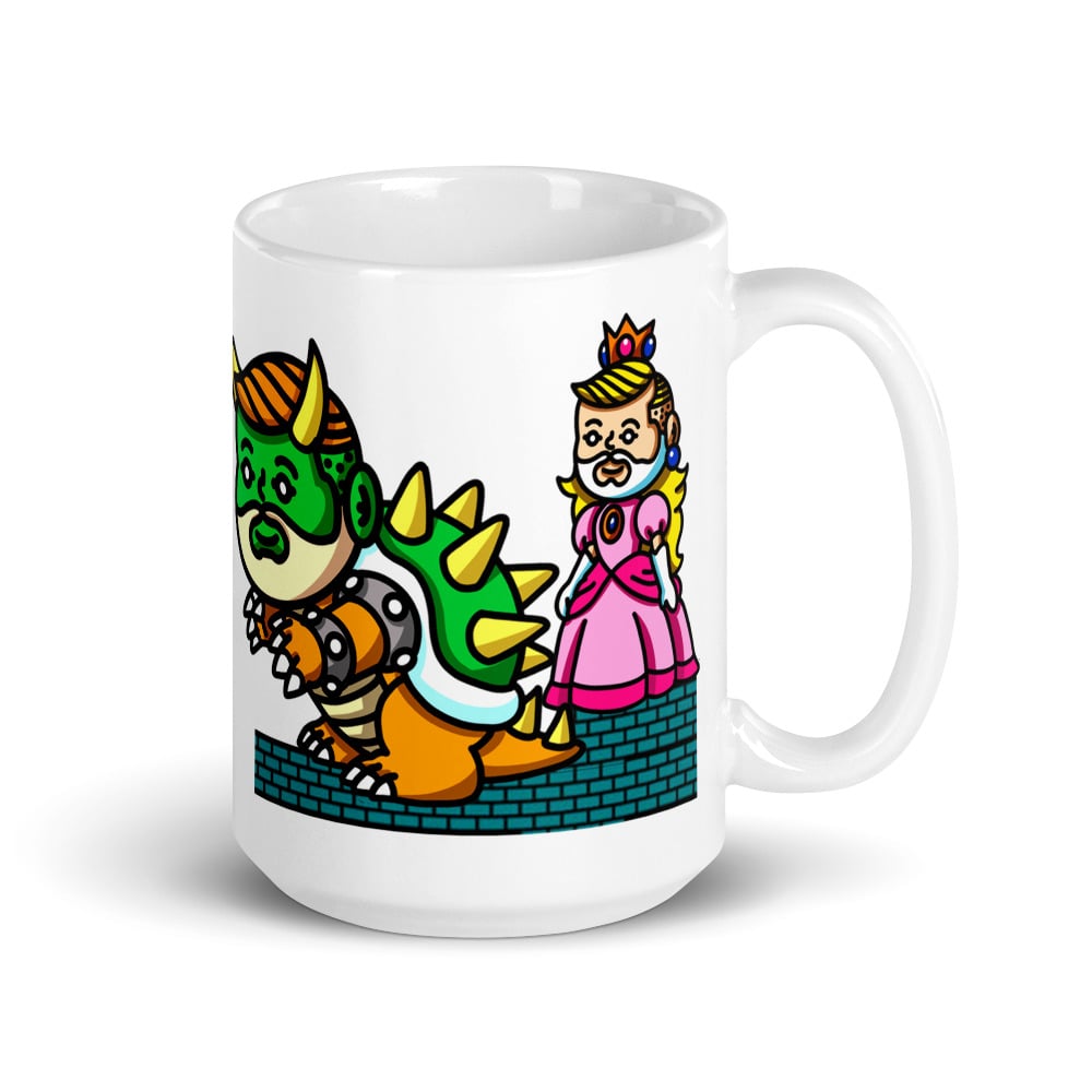 Save the princess -White glossy mug