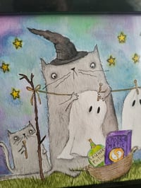 Image 3 of Laundry Day framed illustration 