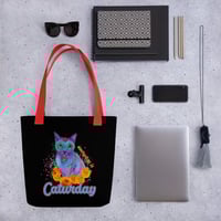 Image 3 of Caturday Alebrije Tote Bag