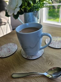 Image 2 of Dusty Pink Florals Coaster - 4 pack