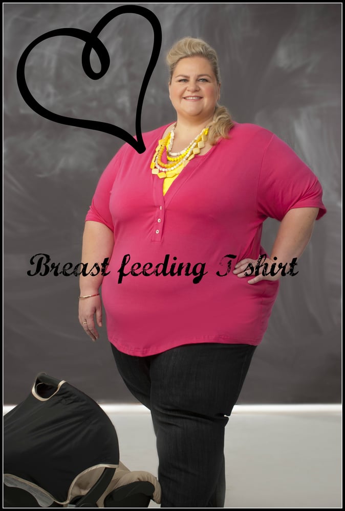 Plus size sale breastfeeding shirts