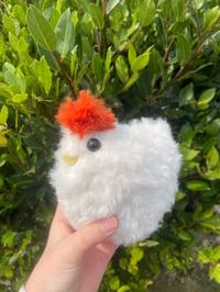 Image 1 of fluffy chicken plushie