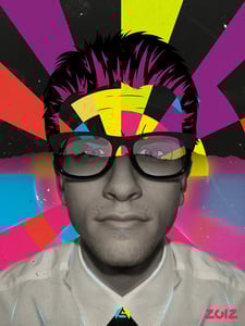 Image of Vector Retro Mix Poster