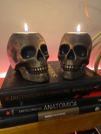 Image 2 of Stone tea light/ incense holder (antique bronze ) 