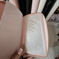 Image 3 of Slim Zippy Cash Wallet W/ Sparkle Effect ✨️