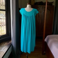 Image 7 of Shadowline Teal Lace Nightgown Large