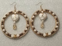 Image 2 of Champagne Royalty Statement Earrings