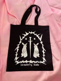 Bunny Portal Tote Bag Black