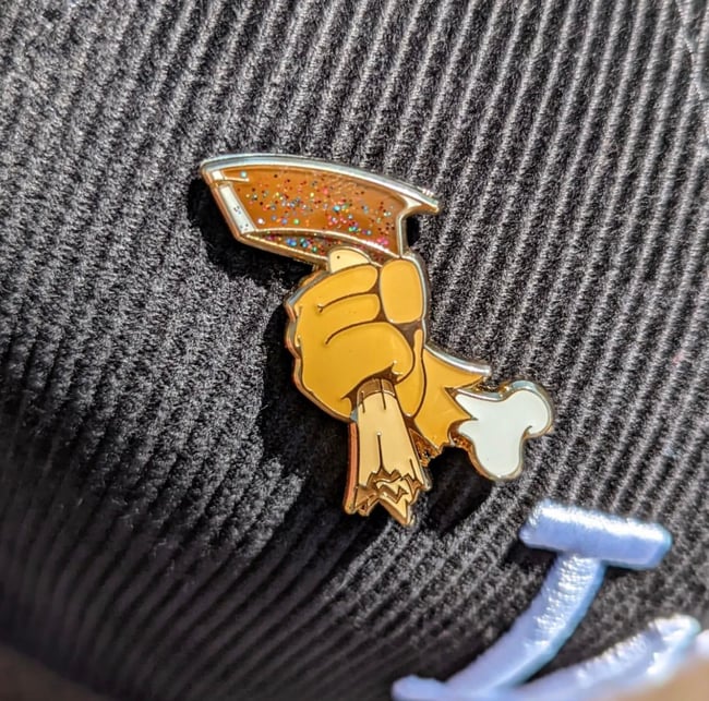 Bad To The Pin - Brownish Gold