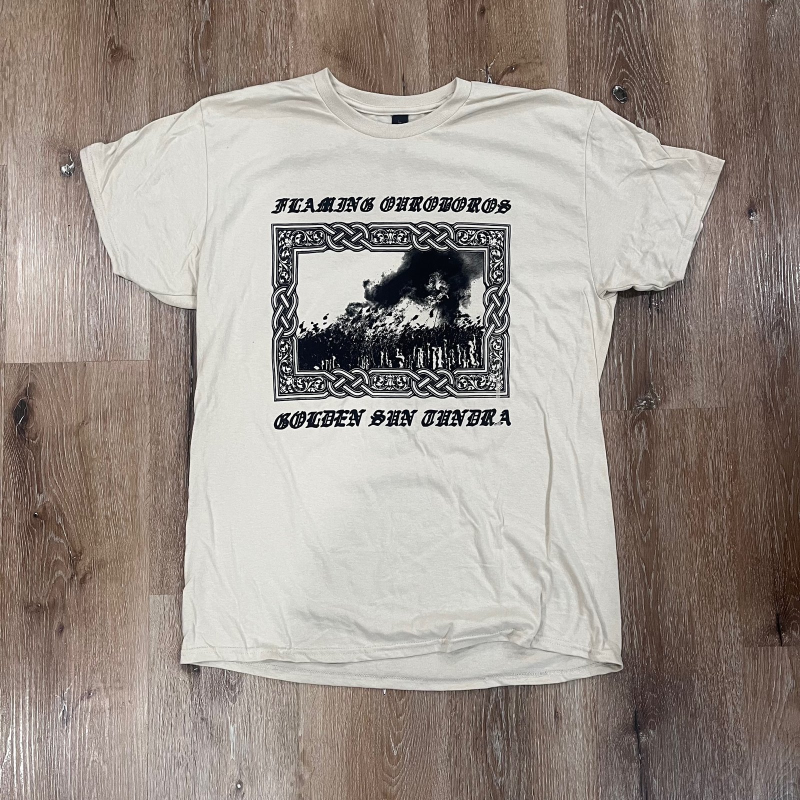 Flaming Ouroboros - Golden Sun Tundra T-shirt | Flaming Ouroboros