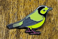 Image 2 of Hooded Warbler - No.16 - Bird Pin Badge Group - Enamel Pin Badge
