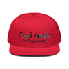 Track Headz Snapback (Red/ Red, Black)