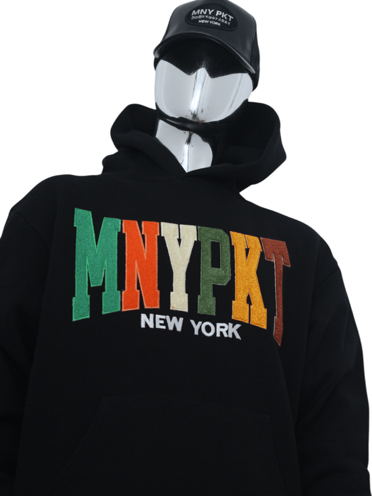 MNYPKT CHENILLE//BLACK HOODIE