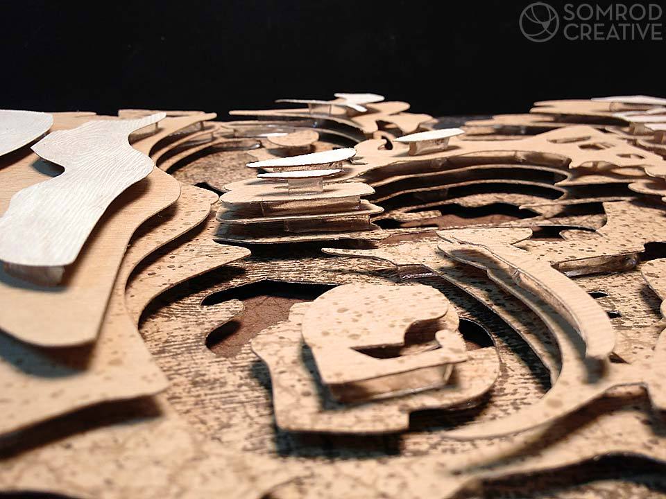 Image of Wood Skull Optograph