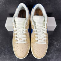 Image 3 of NIKE DUNK LOW PREMIUM MONTREAL BAGEL SESAME SEED PRINT MENS SHOES SIZE 9.5 GUM SOLE TAN BLUE NEW