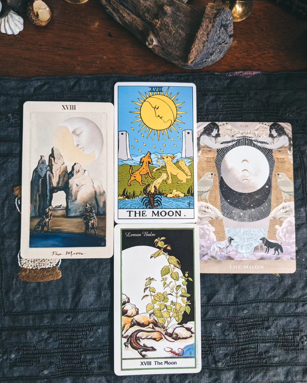 Image of Moon Card 9" Pillar