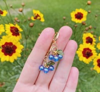 Image 2 of Blueberry Bead Earrings 