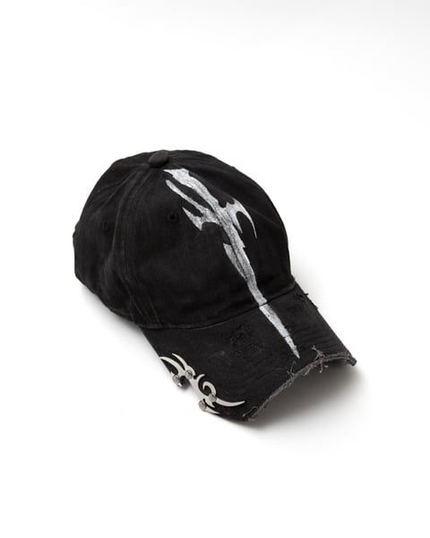 Image of [PRE-ORDER] IMPLY x MASSTAK - Sword Tribal Cap (Black)