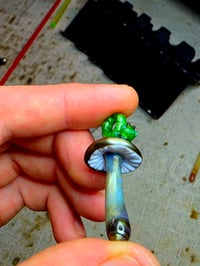 Image 2 of Mushroom pendant with lil inch worm bale 🐛🍄🫠