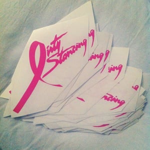 Image of Dirty Stancing for breast cancer vinyl