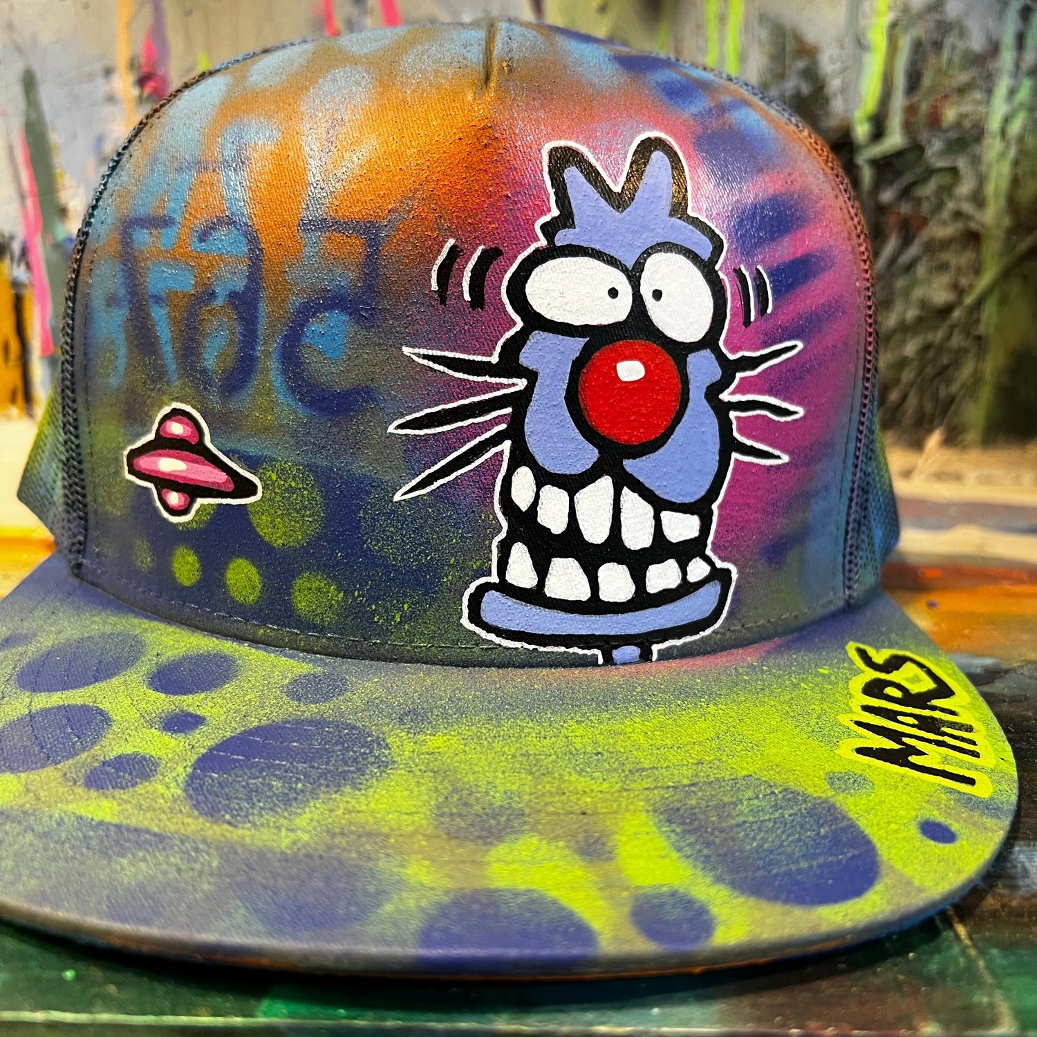 Hand painted hat 420