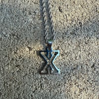 Image 4 of X Pendant and Chain