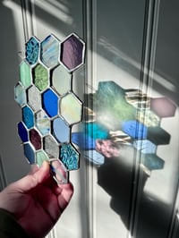 Image 2 of Blue honeycomb panel