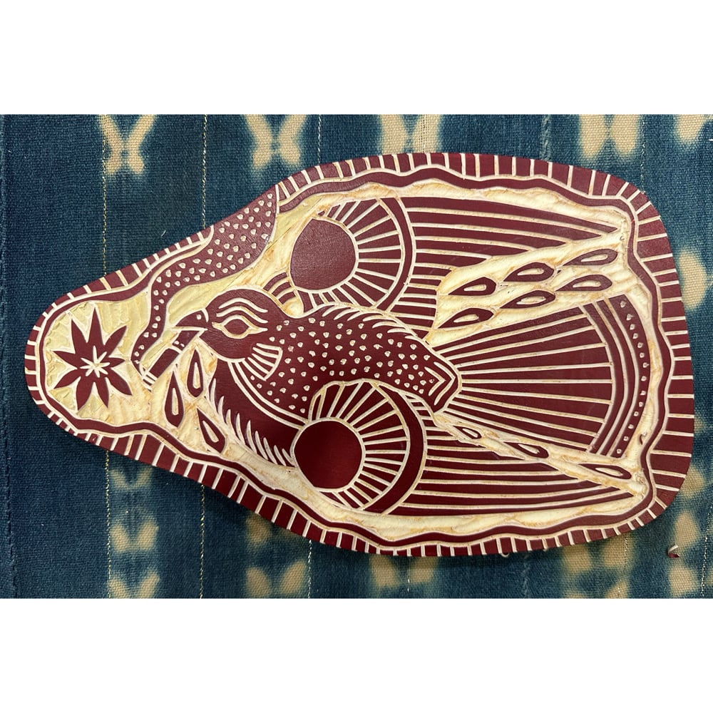 Image of Deep Red Smoking Bird