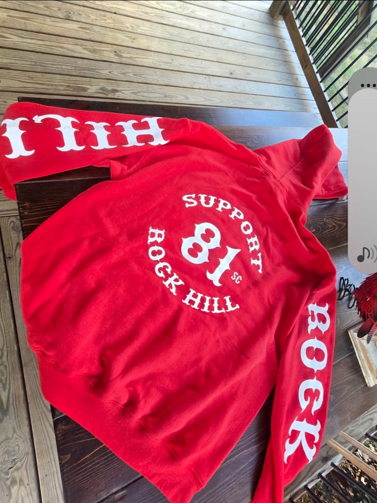 Red Hoodie Support Rock Hill 