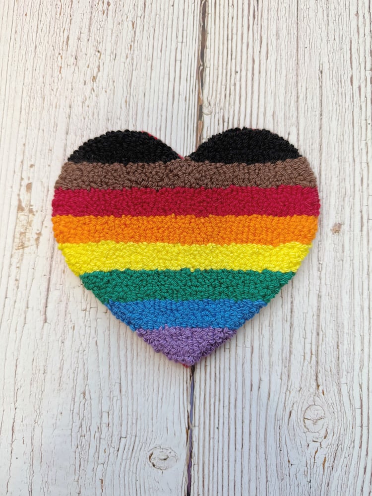 Pride Hearts Mug Rugs
