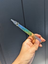 Image 2 of Gold & Silver Feathered Dip Pen