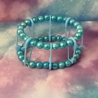 Image 7 of Safety Pin Kandi Cuff Bracelet
