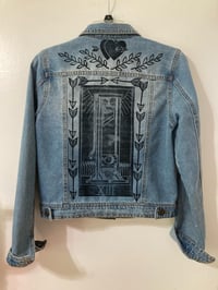 Image 2 of ‘The Triumph of Love’ Upcycled Blue Denim Jacket