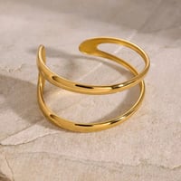 Image 1 of Minimal Double Bangle 18k