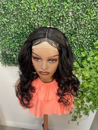 Image 3 of 18” human hair glueless wig