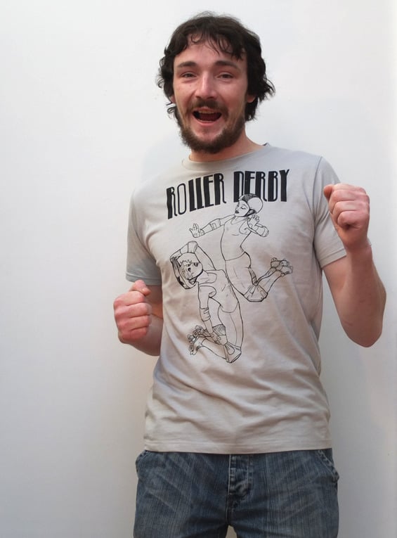 Image of 'Roller Derby' Organic T-Shirt 