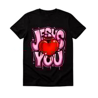 Image 3 of Jesus Loves You Graffiti T-Shirt