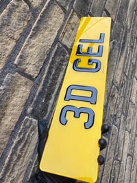 Image 1 of 3d gel number plates (pair)