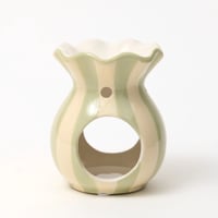 Image 1 of Stripy green wax burner 